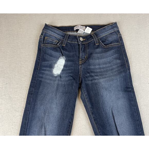 Judy Blue Womens Sz 1/25 Skinny Jeans Dark Wash Distressed Style #8327 - Picture 6 of 14